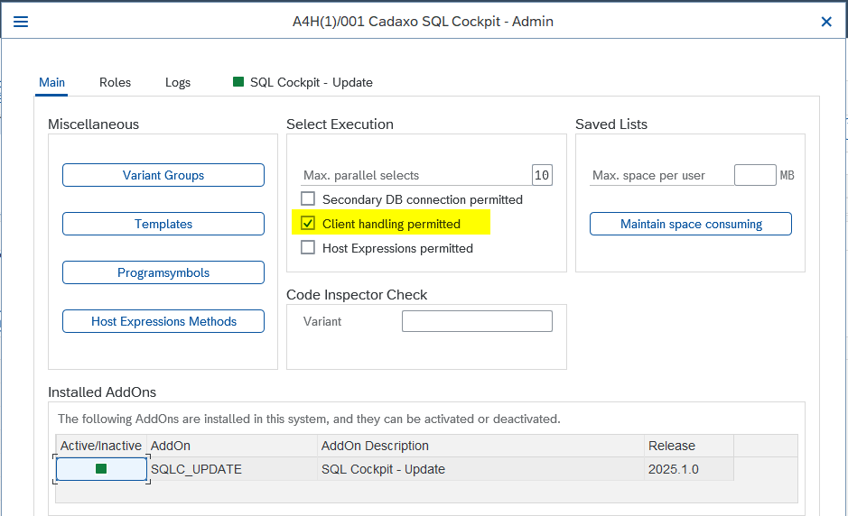 Administrator Einstellungen zum Client Handling